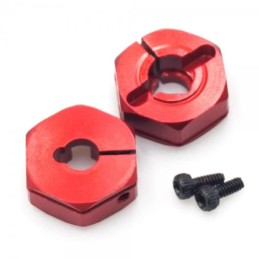 XP-10129 - ALU WHEEL HUB RED - 5mm (2)