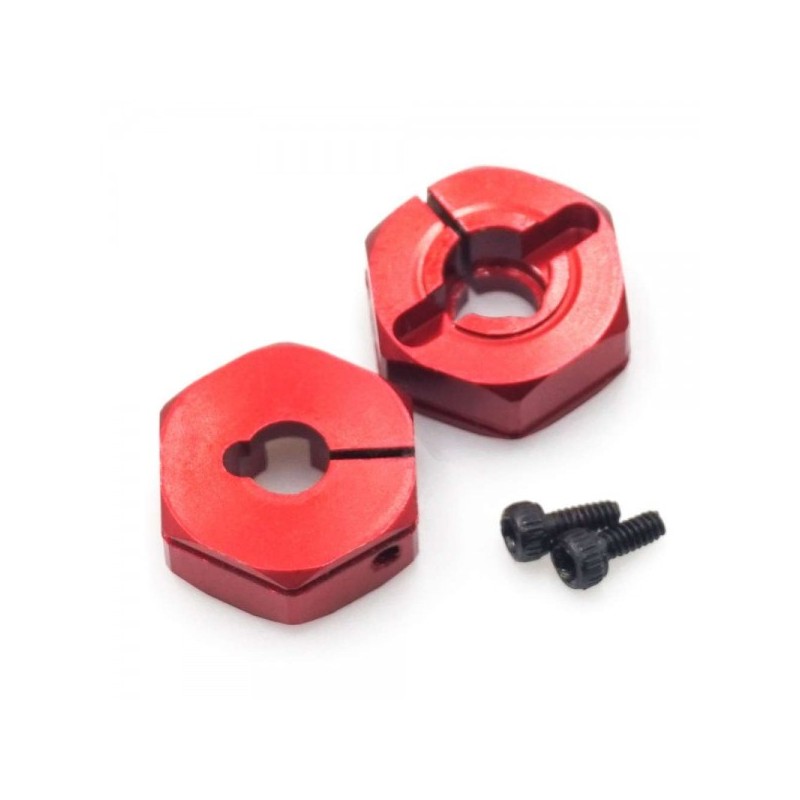 XP-10129 - ALU WHEEL HUB RED - 5mm (2)